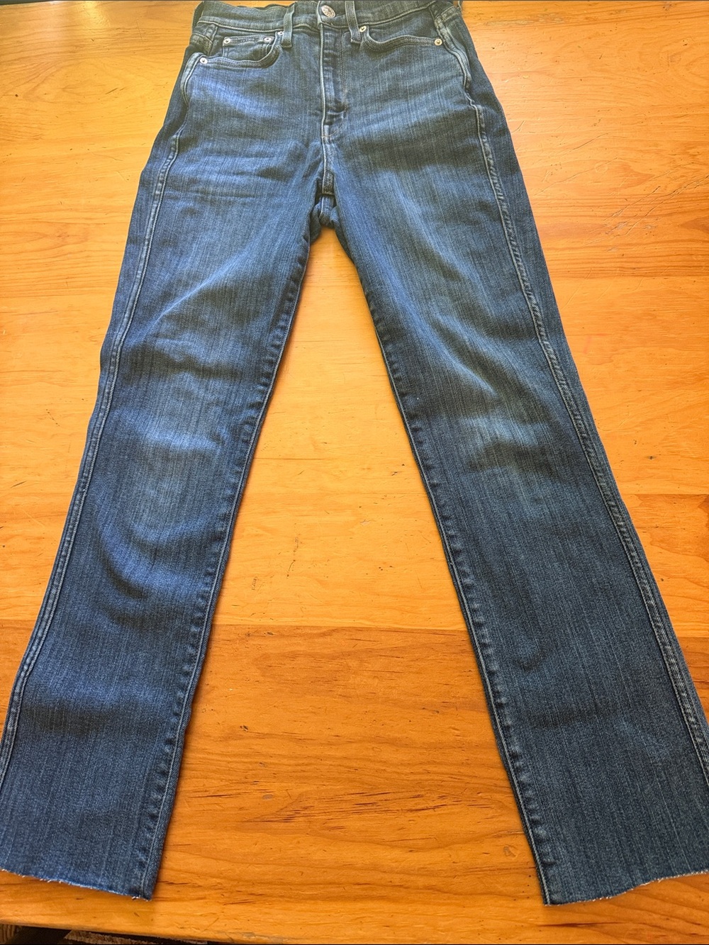 AYR High-Rise Women's Jeans in Dark Blue Wash